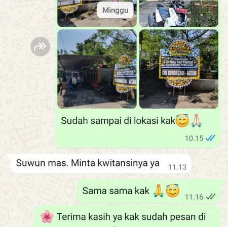 Pengiriman Papan Bunga Duka Cipari Mangkubumi