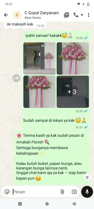 Pengiriman Karangan Bunga Cipari Mangkubumi